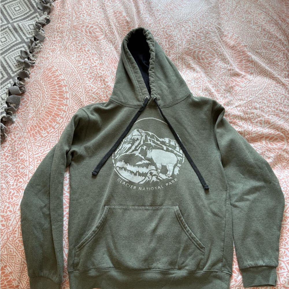 Green Glacier National Park Hoodie